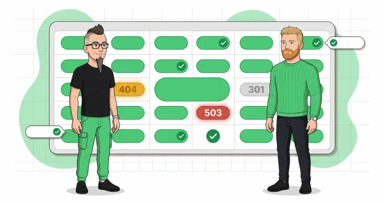 Bulk HTTP status code checker — paste 100 URLs, get every code at once